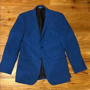 Royal Blue Slim-Fit Sport Coat with Notched Lapel